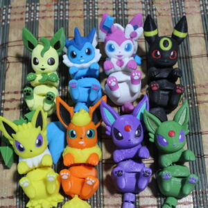 Llavero Flexible Pokemon Eevee Evolutions Espeon Jolteon Flareon Umbreon Sylveon Vaporeon Glaceon