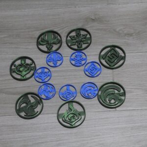 Cookie Cutter Genshin Impact 7 elements