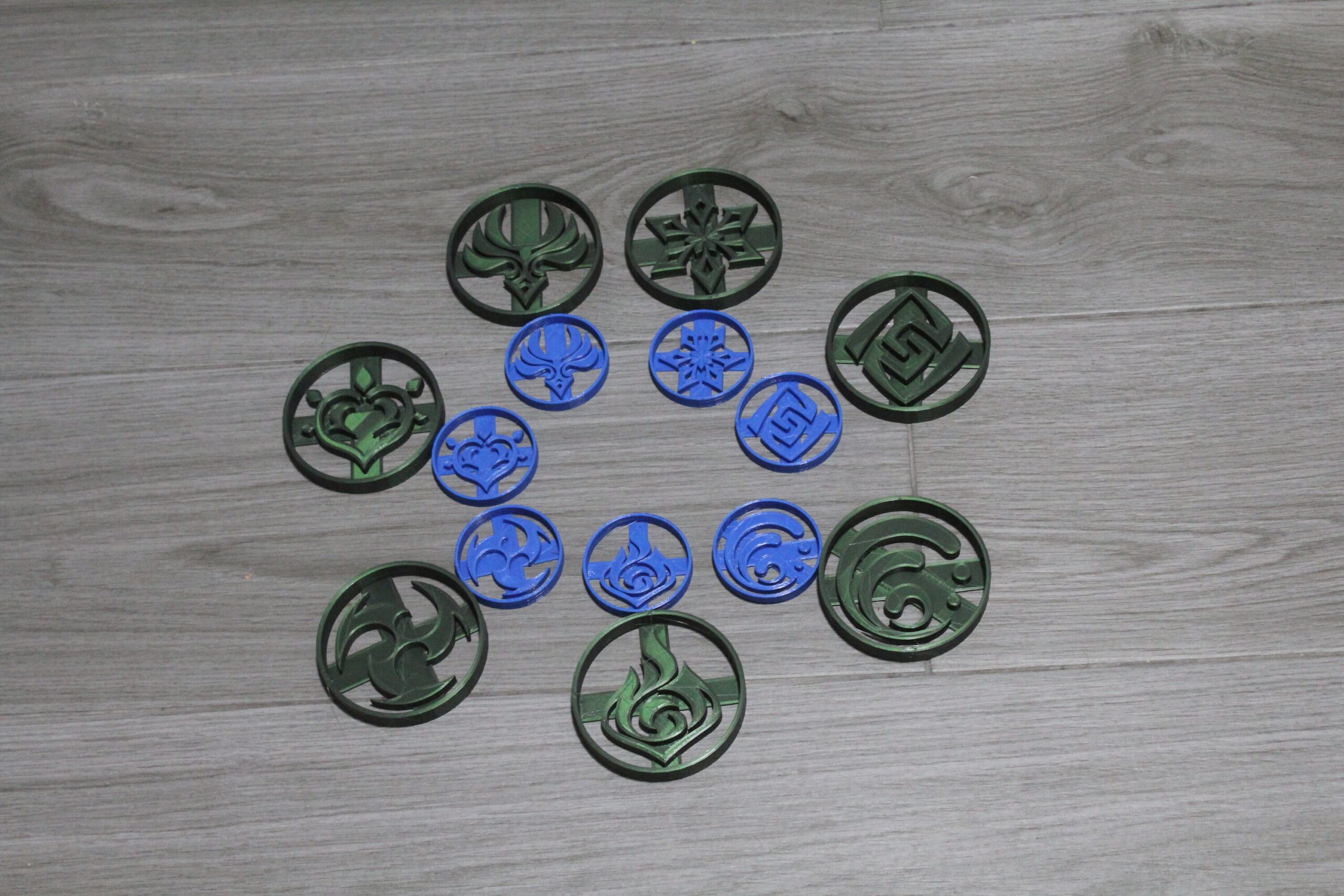 Cookie Cutter Genshin Impact 7 elements