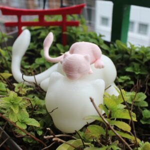 Mew Pokemon Ornament Garden Figure 3D Two Size print in 3D ready for paint